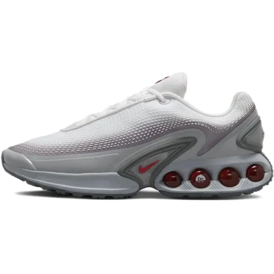 Afbeelding van Nike Sportswear AIR MAX DN SE 2 Sneakers laag, Heren, Maat: 43, Light smoke grey/university red/white/smoke grey Textiel/ synthetisch