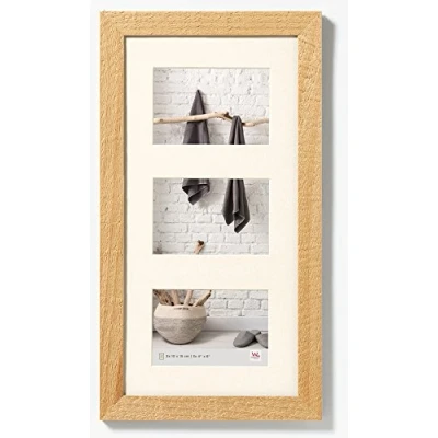 Afbeelding van walther ontwerp HO315H Huis houten fotolijst, 3X 4 x 15,2 cm (3X 10 15 cm), natuur