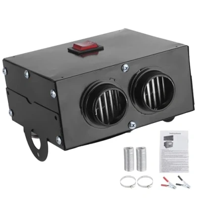 Afbeelding van Auto Defroster Defogger, 12V 400W 600W Heizung 2 Loch Winter Schnellheizung Windschutzscheibe Frost Entfernen Geräuscharm