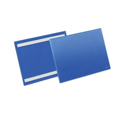 Afbeelding van Documenthoes Durable zelfklevend A4 liggend blauw
