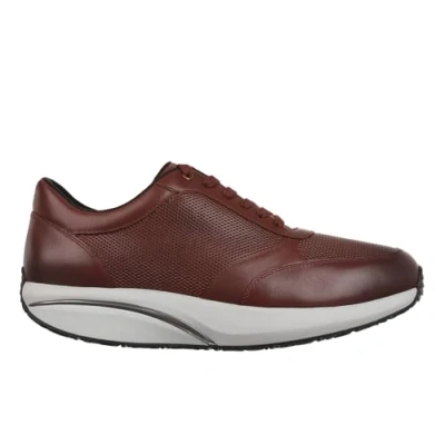 Afbeelding van MBT, NAFASI 5 M BROWN, 703153 22N, Cognacbruine heren veterschoenen wijdte G
