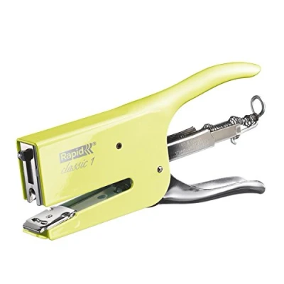 Afbeelding van Rapid Retro K1 niettang, 5000499 nietjes, 50 vel capaciteit, nietjes en pinnen, gebruik 26/6 26/8 mm metaal, mellow yellow