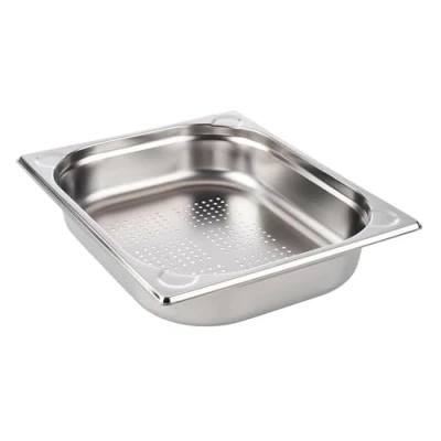 Afbeelding van APS 81901 GN 1/2 container geperforeerd, roestvrij gastronorm container, afmetingen 265 x 325 mm/hoogte 65 mm