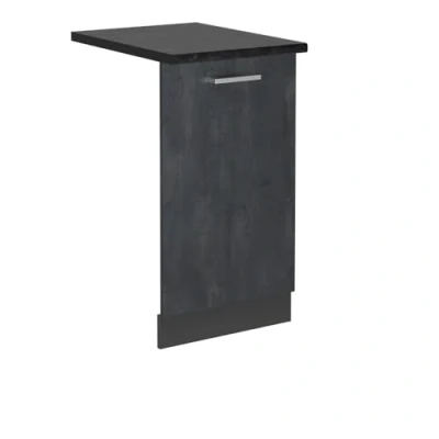 Afbeelding van Vicco R LineVoorpaneel vaatwasser 45 cm , WB Antraciet Zwart beton