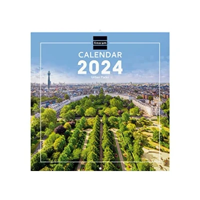 Afbeelding van Finocam Kalender met afbeeldingen wandformaat 2024 januari december (12 maanden) Parks internationaal
