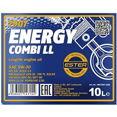 Afbeelding van Mannol Energy Combi LL 5W 30 API SN/CF motorolie, 10 liter