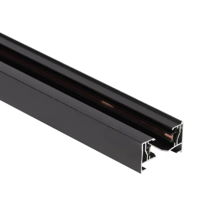 Afbeelding van EDO, Moderne 1 fase railsysteem zwart, SEVA system, railsysteem, binnenverlichting, 1.9 m, 85 265V, IP20, opbouwrail Track, EDO777410