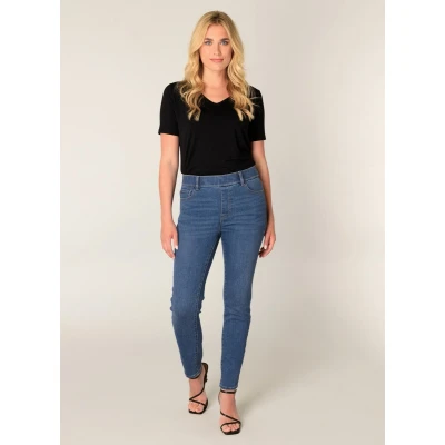 Afbeelding van BASE LEVEL Anabel Bottoms Mid Blue maat W46 / L32