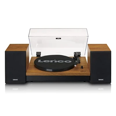 Afbeelding van Lenco LS 310WD Platenspeler met Bluetooth® en twee externe speakers, hout Wood