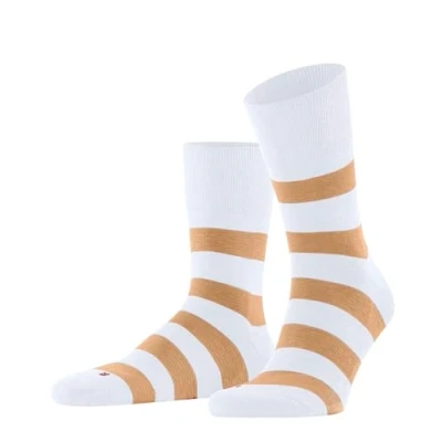 Afbeelding van Falke Block Stripe Sokken, Maat: 42 43, White