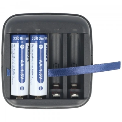 Afbeelding van Li ion accu en oplader geschikt voor Leica Disto X4, X3 laserafstandsmeter