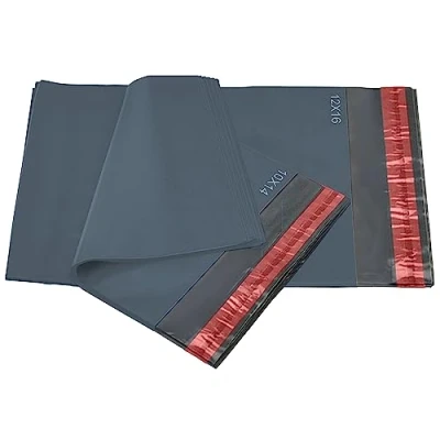 Afbeelding van 50 Gemengde Grijze Mailing Poly Postal Zelf Seal Zakken 2 Maten 25 van Elke iSoul Kleine tot Grote Postage Verpakking Diverse Mailers Posting Verzending Post Pakket Tassen