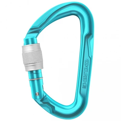 Afbeelding van Edelrid Pure Screw III Compacte en lichte D vormige karabiner Blauw