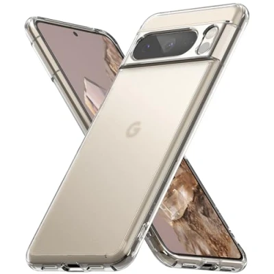 Afbeelding van Ringke Fusion Compatibel met Google Pixel 8 Pro Case, Anti Vingerafdruk Doorschijnend Schokbestendig Bumper Hoesje Matte Clear