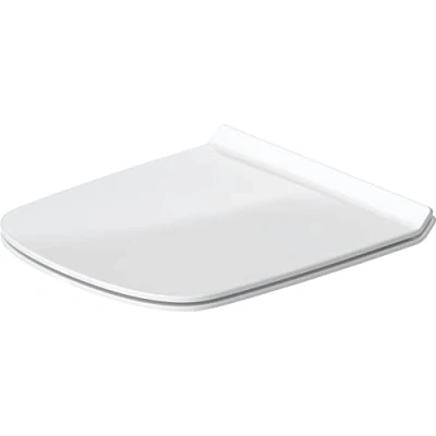 Afbeelding van Duravit 0063710000 WC bril DuraStyle zonder SoftClose scharnieren roestvrij staal, wit