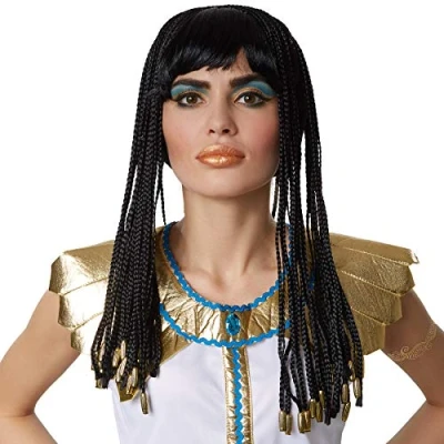 Afbeelding van dressforfun pruik Cleopatra lang verkleedkleding kostuum halloween verkleden feestkleding carnavalskleding carnaval feestkledij partykleding 300712