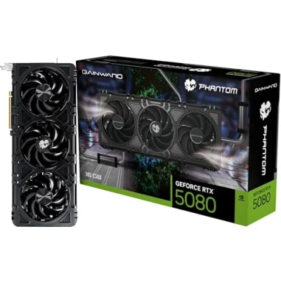Afbeelding van Gainward GeForce RTX 5080 Phantom grafische kaart DLSS 4, 3x DisplayPort, 1x HDMI 2.1