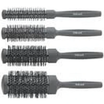 Afbeelding van Round Kit Set Van 4 Thermische Borstels Zwart Sibel