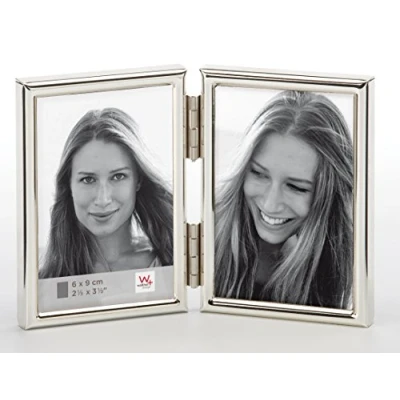Afbeelding van walther design fotolijst zilver 2X 6x9 cm Chloe Portretlijst WD269S