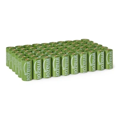 Afbeelding van Amazon Basics Afvalzakken voor Hondenpoep van Gerecycled Materiaal zonder Dispenser, Ongeparfumeerd, 900 Zakken (60 Verpakkingen 15 Zakken)