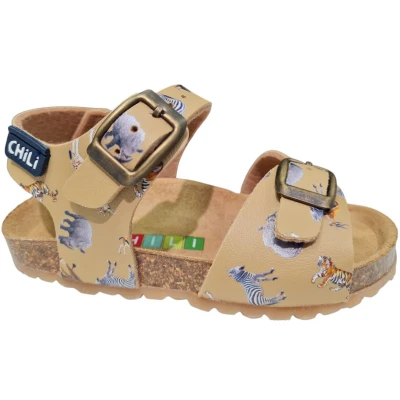 Afbeelding van Kipling/Chili Safari 1 Taupe 0713 Jongens Sandalen Beige 23