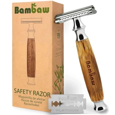 Afbeelding van Bamboe Scheermes Safety Razor Traditionele Veiligheidsscheermes van Bambaw