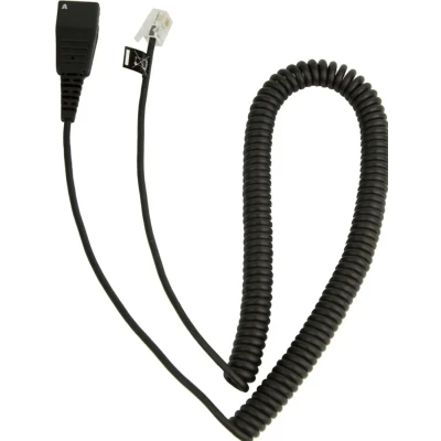 Afbeelding van Jabra Kabelonderste deel QD naar RJ10 (Lucent/Cisco, 2 m, spiraal)