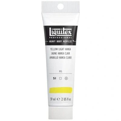 Afbeelding van Liquitex 1045411 Professional Heavy Body acrylverf in kunstenaarskwaliteit met uitstekende lichtechtheid en boterachtige consistentie 59ml tube, Yellow Light Hansa