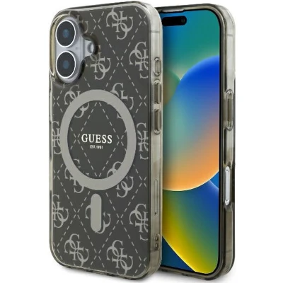 Afbeelding van Guess GUHMP16MH4DTEW iPhone 16 Plus 6,7&quot; bruin/bruin hardcase IML 4G Achtergrond MagSafe