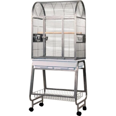 Afbeelding van Strong Papegaaienkooi Villa Nora 67,7x51,5x154 cm grijs 93083