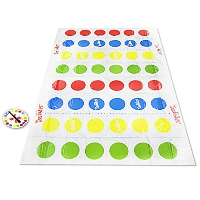 Afbeelding van Twister Ultimate met grotere mat en meer kleurvelden, spel voor gezinnen kinderen vanaf 6 jaar, compatibel Alexa (exclusief alleen bij Amazon)