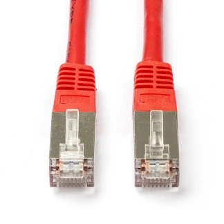 Afbeelding van Netwerkkabel Cat5e F/UTP 0.5 meter (100% koper, Rood)