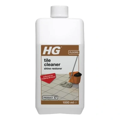 Afbeelding van HG Tegelreiniger &amp; glansherstel, vloertegelreiniger en voegenreiniger, keukenvloer vetverwijderaar, natuursteen vloerrestaurator, industriële vloerreiniger 1 liter