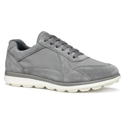 Afbeelding van Geox Basket Spherica Sneakers laag, Heren, Maat: 45, Dark grey Leer