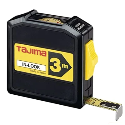 Afbeelding van Tajima INL30MY meetlint (bandmaat, zakmeetlint) met kijkvenster, ABS behuizing, breedte 13 mm, lengte 3 m