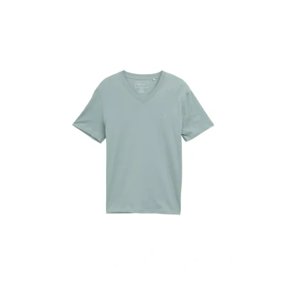 Afbeelding van TOM Tailor Denim Vausschnitt Tshirt basic, Heren, Maat: Small, Light ice blue