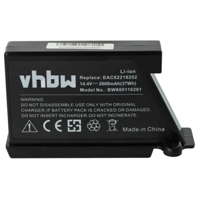 Afbeelding van vhbw Li Ion accu 2600 mAh (14,4 V) compatibel met robotstofzuiger Home Cleaner Robot LG HomBot VR6171LVM, VR6260, VR62601LV, VR62601LVM, VR6260LV