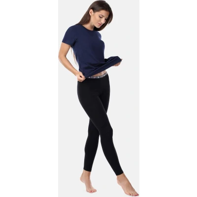Afbeelding van Bellivalini BLV BLV50 177 LE Dames Leggings Sport Vrijetijdsbroek Lang Katoen Sporbroek Yogabroek Zwart S