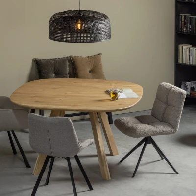 Afbeelding van Combi Tablo Organisch Eiken Naturel 130 (3 Stand Poot)