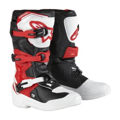 Afbeelding van Alpinestars 2024 Tech 3S Jeugd Crosslaarzen Wit / Zwart Rood maat 38
