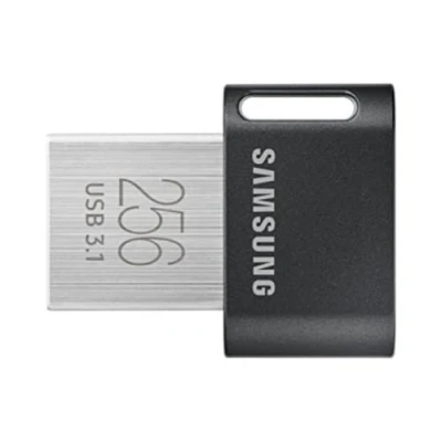 Afbeelding van Samsung MUF 256AB/AM FIT Plus USB 3.1 Flashdrive, 256 GB 400 MB/s, rood gietijzer grijs