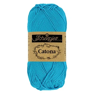 Afbeelding van Scheepjes Catona 146 Levendig Blue Garen 1x10g