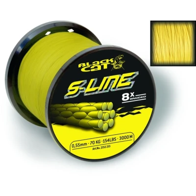 Afbeelding van Black Cat S Line Yellow 3000m Maat : 0.45mm 50 kilo