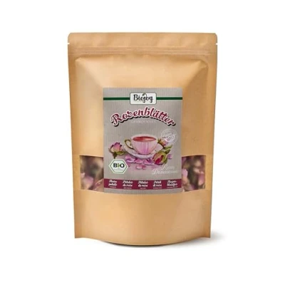 Afbeelding van Biojoy BIO rozenblaadjes gedroogd (100 g), gedroogde roze, ideaal voor rozenthee of decoratie (Rosa Damascena)