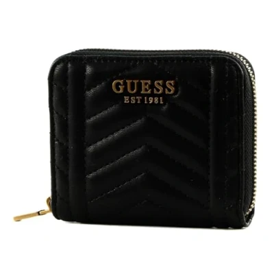 Afbeelding van GUESS Lovide SLG Small Zip Around Wallet Black, zwart
