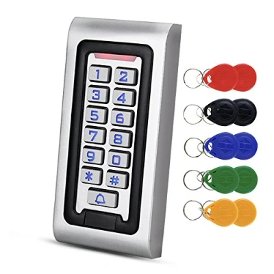 Afbeelding van NN99 IP68 waterdicht toetsenbord voor RFID toegangscontrole, regenbestendig, 125 kHz lezer met 10 sleutelringen