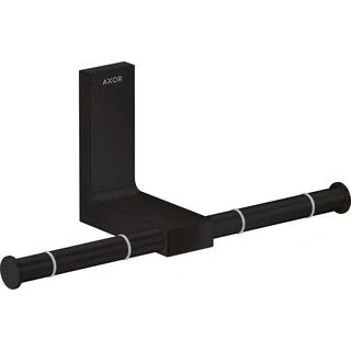 Afbeelding van Hansgrohe axor universal rectangular closetrolhouder dubbel mat zwart 42657670