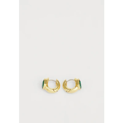 Afbeelding van kate spade new york KEEP Sparkling Huggie Oorbellen, Dames, Maat: One Size, Dark green