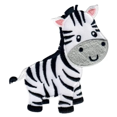 Afbeelding van PatchMommy Zebra Strijkapplicatie Patch Applicatie Strijkembleem Strijkapplicaties Applicaties Kinderen