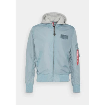 Afbeelding van Alpha Industries MA1 TT HOOD Bomberjacks, Heren, Maat: Small, Grey blue